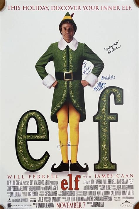 "Elf" Autographed Movie Poster - YourPremierMemorabilia