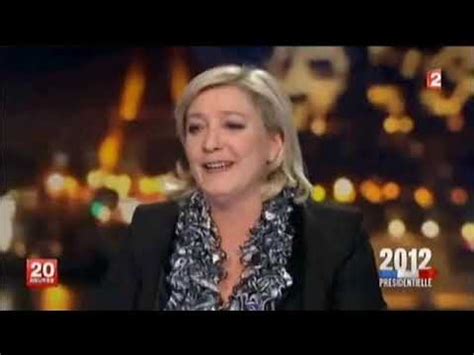 Marine Le Pen invitée du JT 20h 230412 YouTube