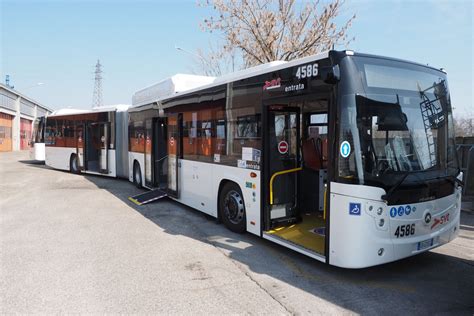 Vicenza Svt In Servizio 25 Nuovi Autobus A Metano A Basso Impatto