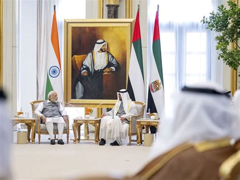 Watch Uae President Sheikh Mohamed Receives Indian Prime Minister