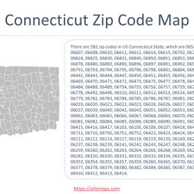 Connecticut Zip Codes Map