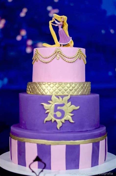 Tangled Cake From A Floating Lanterns Gleam Tangled Birthday Party On