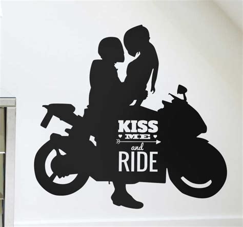 Romantic Bikers Living Room Wall Decor TenStickers