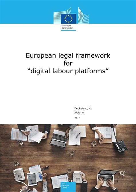 PDF European Legal Framework For Digital Labour Platforms