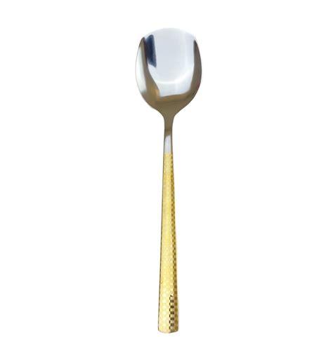 Stainless Steel Large Rice Spoon American Golden Season