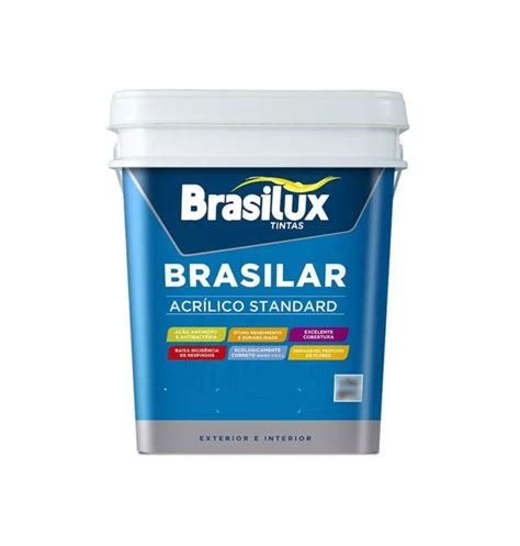 Brasilux Brasilar Acrilico Fosco St Branco Neve L Doce Lar Tintas