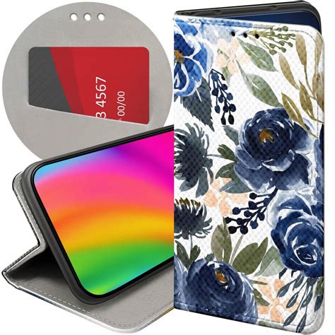 Etui Z Klapk Do Motorola Moto E Plus Wzory Kwiaty Kwieciste Flower