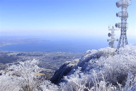 鶴見岳山頂の霧氷ver 06 フォトギャラリー 別府温泉の観光・旅行情報サイト 別府たび