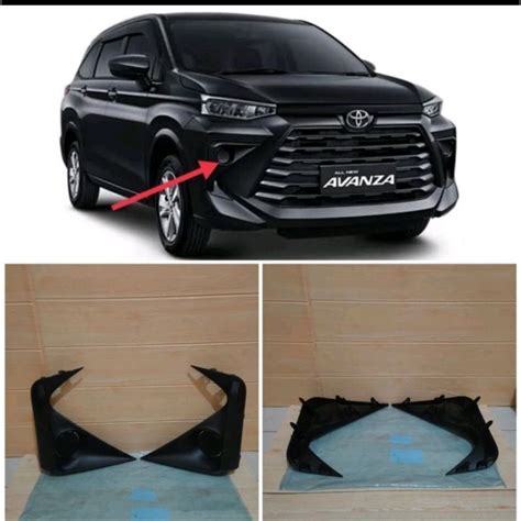 Jual Cover Ring Foglamp Toyota All New Avanza Up Carbon Hitam