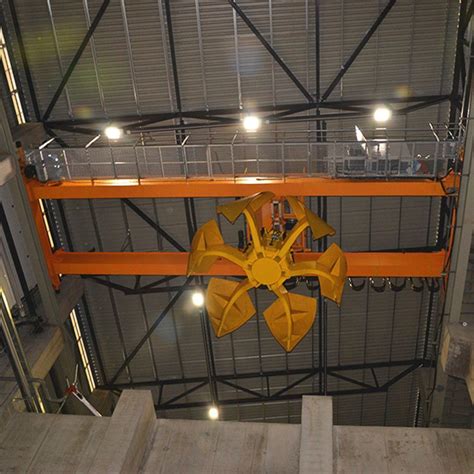 Qz Grab Bucket Double Beam Overhead Crane For Bulk Material Handling