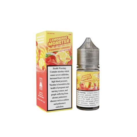 Monster Vape Labs Lemonade Monster Strawberry Lemonade 20mg Ml 30ml