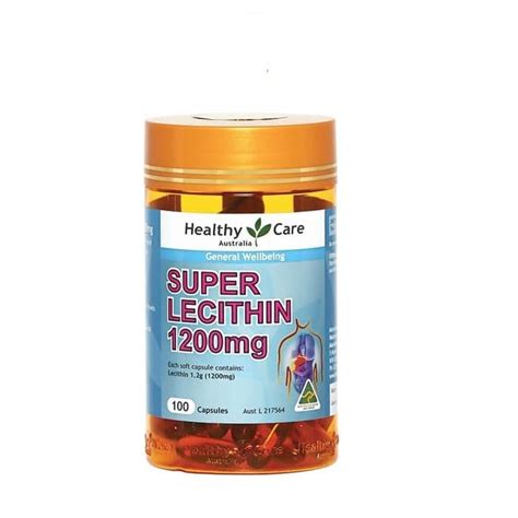 Jual Healthy Care Super Lecithin 1200mg 100 Capsules Shopee Indonesia