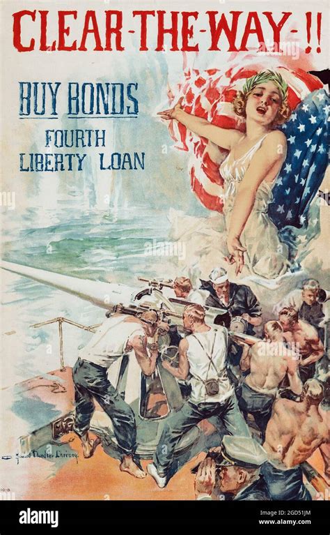 Poster Vintage Di Propaganda Della Prima Guerra Mondiale Americana