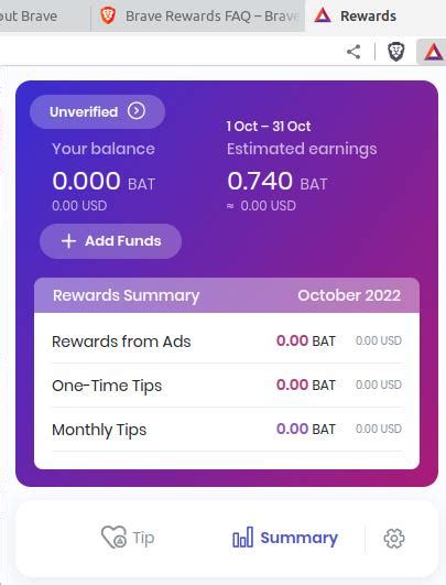Brave Rewards Not Working On Linux Desktop Browser But Ads Still Showing Rewards Support
