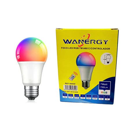 Foco Wanergy Led W Rgb Control Remoto El Ctrica Balmex