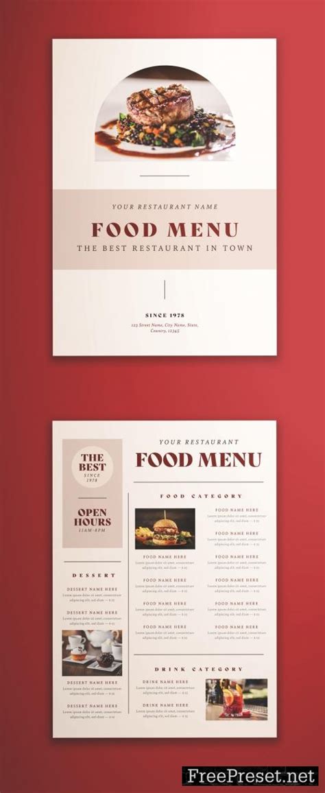 Simple Food Menu Layout 2270929