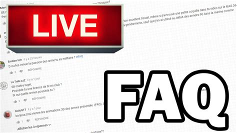 LIVE FAQ Et Annonces YouTube