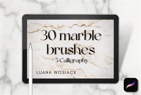 Free Glamorous Marble Texture Brushes For Procreate