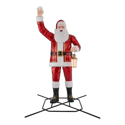 Home Accents Holiday 8 Ft Giant Sized LED Towering Santa With Multi