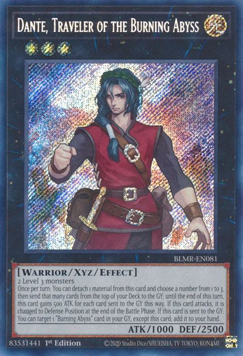 Blmr En Dante Traveler Of The Burning Abyss Yu Gi Oh