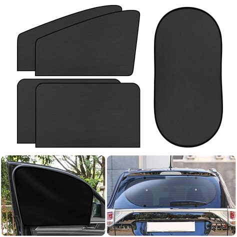 Ic Iclover 5 Packs Car Window Sun Shades Magnetic Privacy Curtains Car