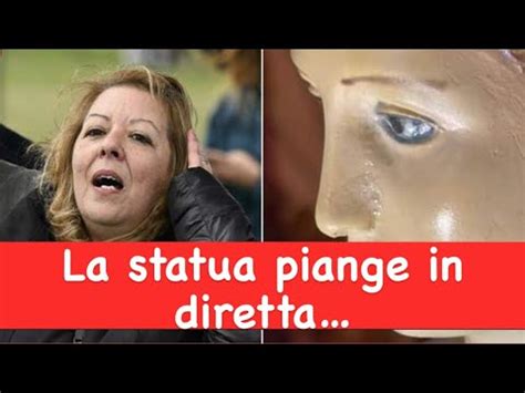 La Statua Di Gisella Cardia Lacrima In Diretta A Pomeriggio Cinque