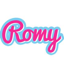 Romy Logo Name Logo Generator Popstar Love Panda Cartoon Soccer