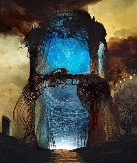 Untitled By Zdslaw Beksinski Surreal Art Zdzisław Beksiński Painting