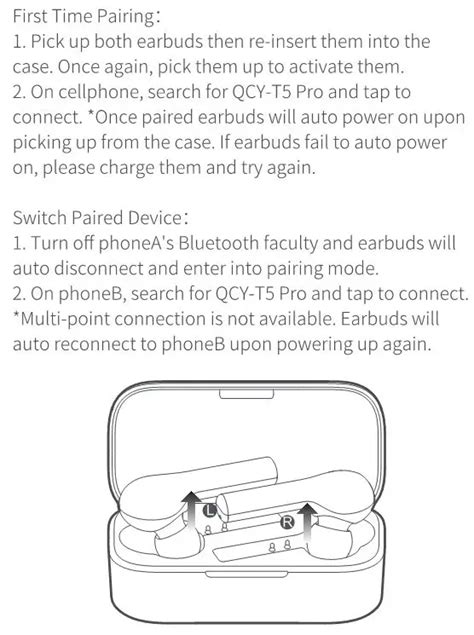 Qcy Tws Bluetooth Earbuds Qcy T Pro Manual Itsmanual