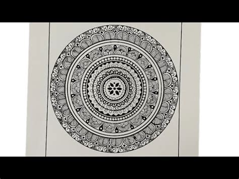 How To Draw Mandala Art For Beginners Step By Step Mandala Art Tutorial