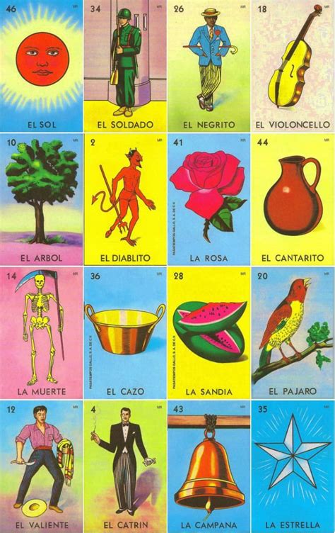 Free Printable Loteria Mexicana Cartas Printable Word Searches