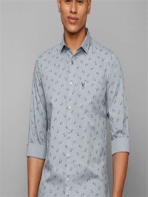 Buy Allen Solly Slim Fit Floral Printed Casual Pure Cotton Shirt