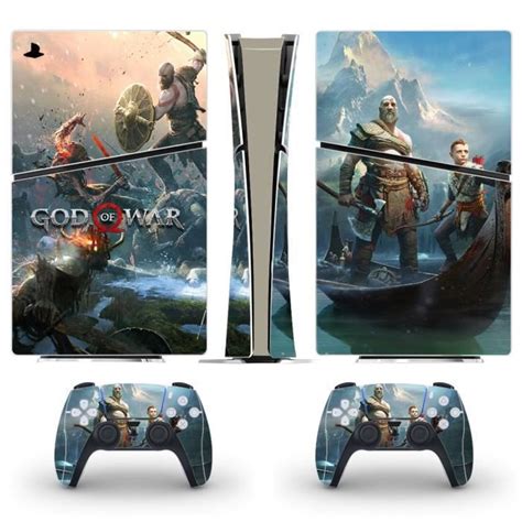 Rouge God Of War Game Ps Slim Digital Skin Sticker Decal Cover Pour