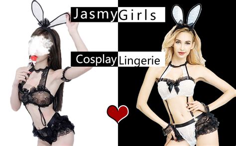 JasmyGirls Sexy Bunny Costume For Women Cosplay Lingerie Outfit Set