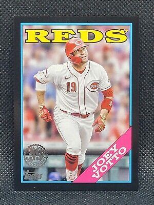 2023 Topps Joey Votto 1988 Black Parallel D 137 299 Cincinnati Reds