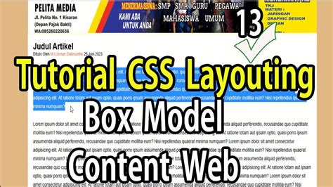 Belajar CSS Layouting 13 Membuat Website Sederhana Box Model Membuat