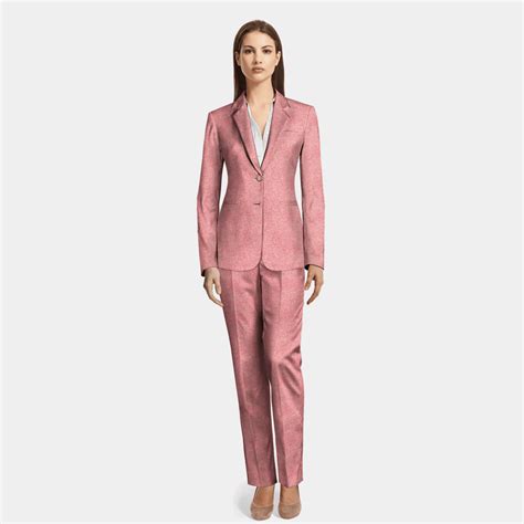 Light Pink Tweed Pant Suit 279 Sumissura