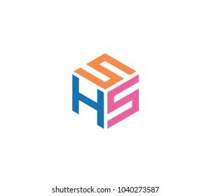 Letter Shs Logo Template Stock Vector (Royalty Free) 1040273587 ...