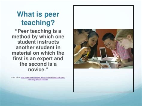 An Overview Of Peer Teaching