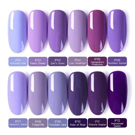 BORN PRETTY Iris Purple Gel Series Pure Nail Color Nail Gel Polish 6ml