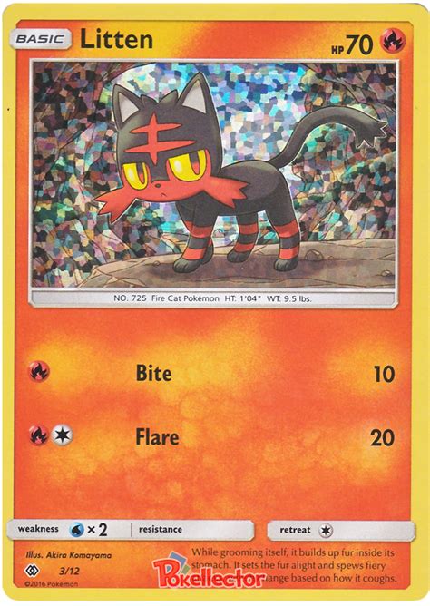 Litten Mcdonalds Collection 2017 3 Pokemon Card