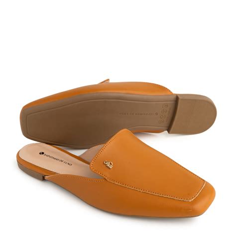 Mule Nude Almond Logo SDL Marrom