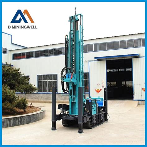 280 Meters Portable Hard Rock Borehole Well DTH Crawler Underground