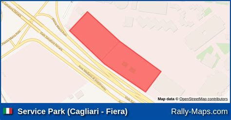 Service Park Cagliari Fiera Stage Map Rally Di Cagliari Miniere