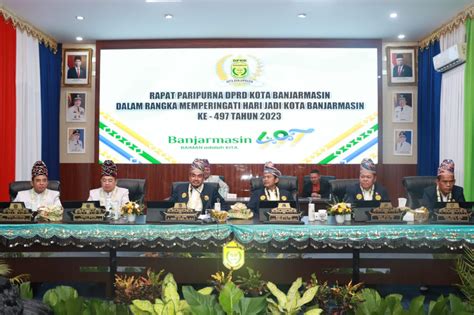 DPRD Kota Banjarmasin Gelar Rapat Paripurna Dan Resmikan Gedung Dalam