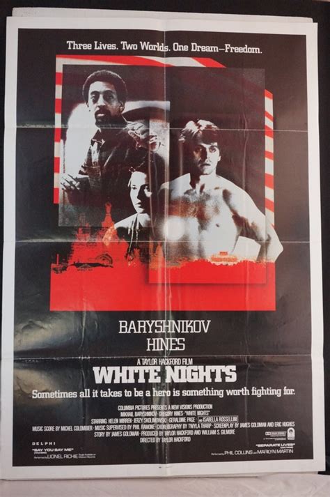 Items similar to White Nights Movie Poster "White Nights" Original 1985 Movie Poster One Sheet ...