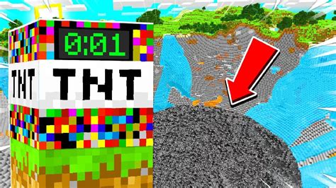 This Mega Tnt Block Will Destroy Any Minecraft World In Second Youtube