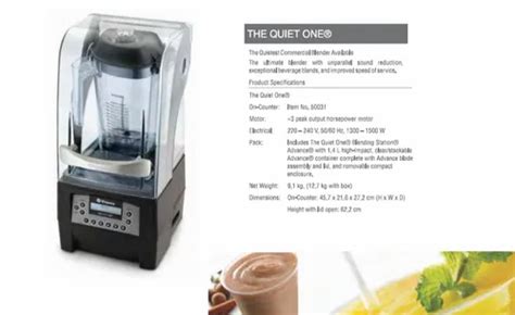 Vitamix The Quiet One Commercial Blender Capacity 15 L At Rs 104900