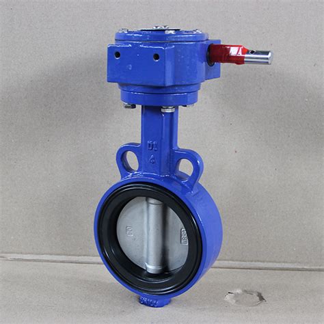 Concentric Wafer Butterfly Valve With Rubber Soft Seat Without Pin