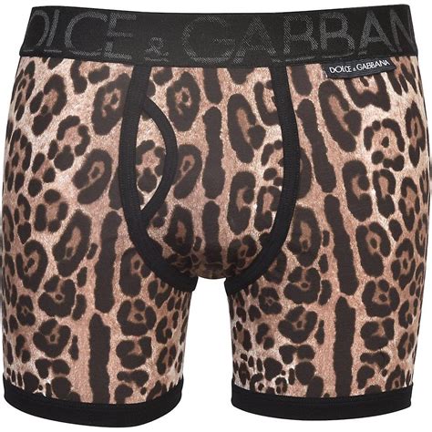 Dolce And Gabbana Leopard Print Boxer Brief Black Fruugo Uk